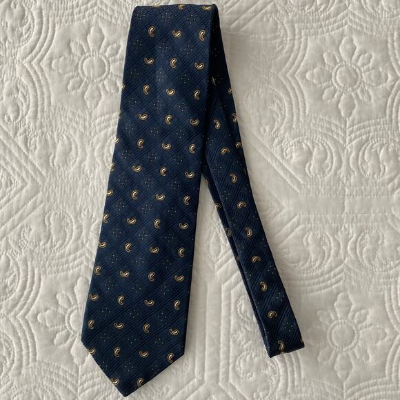 Flying Scotsman Collection Silk Tie Blue Paisley - Picture 2 of 3